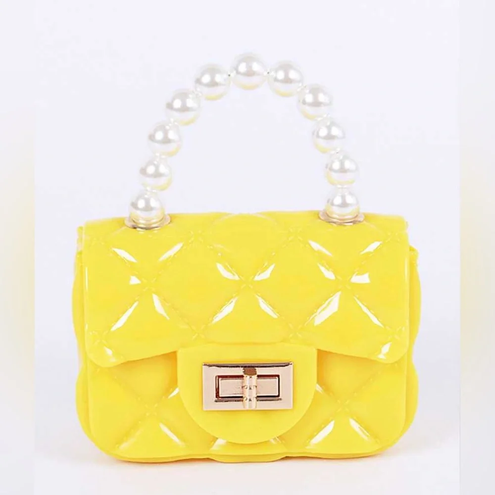 Pearl Handle Mini Jelly Swing Bag